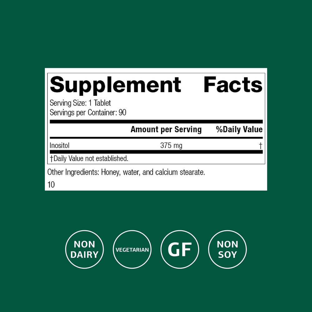 Standard Process Inositol tablets showcase lipid metabolism and heart health benefits