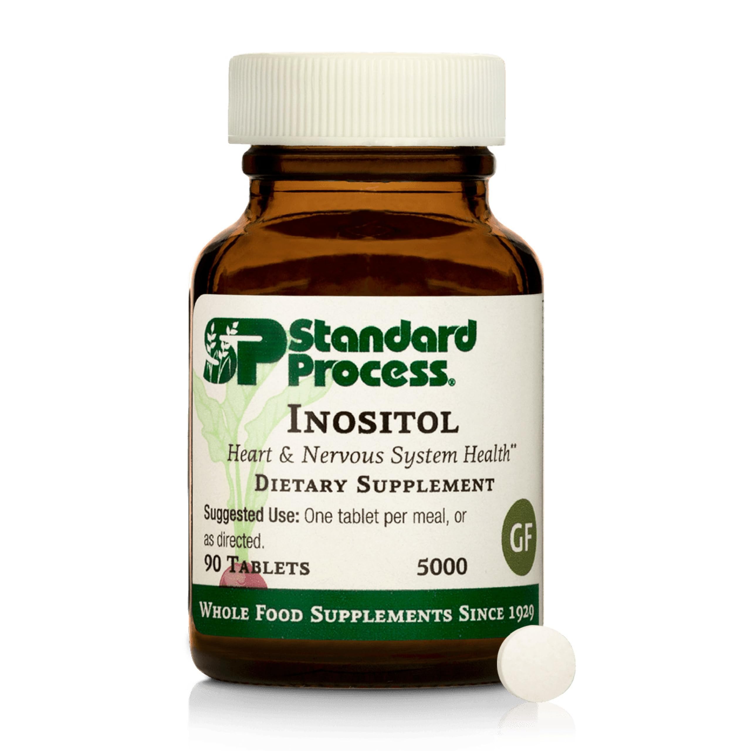 Standard Process Inositol bottle highlighting nervous system support potential
