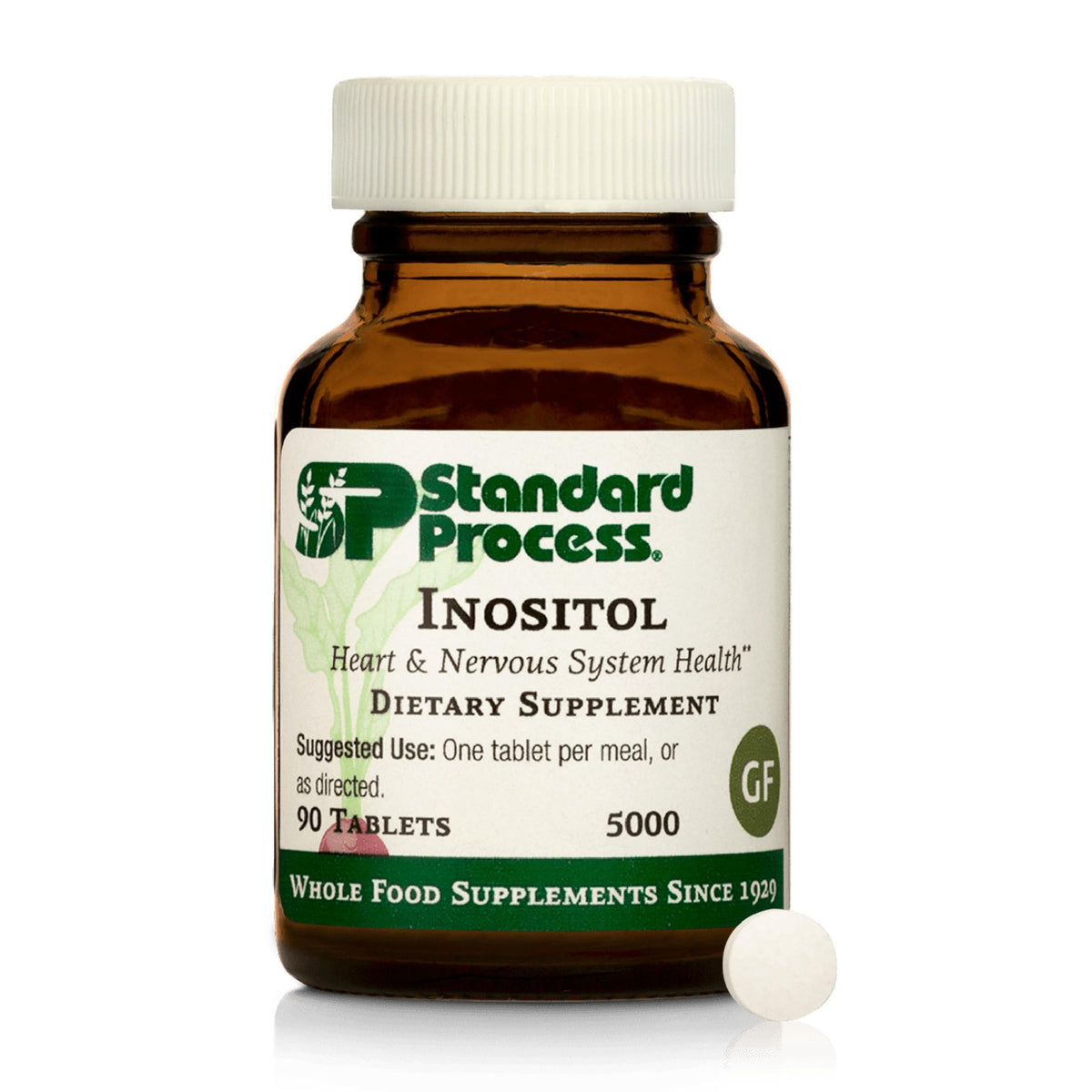 Standard Process Inositol bottle highlighting nervous system support potential