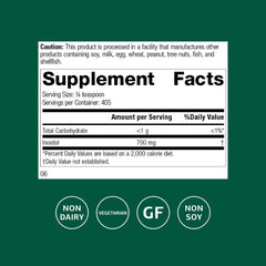 Standard Process Inositol Powder scoop-dispense showing precise measuring