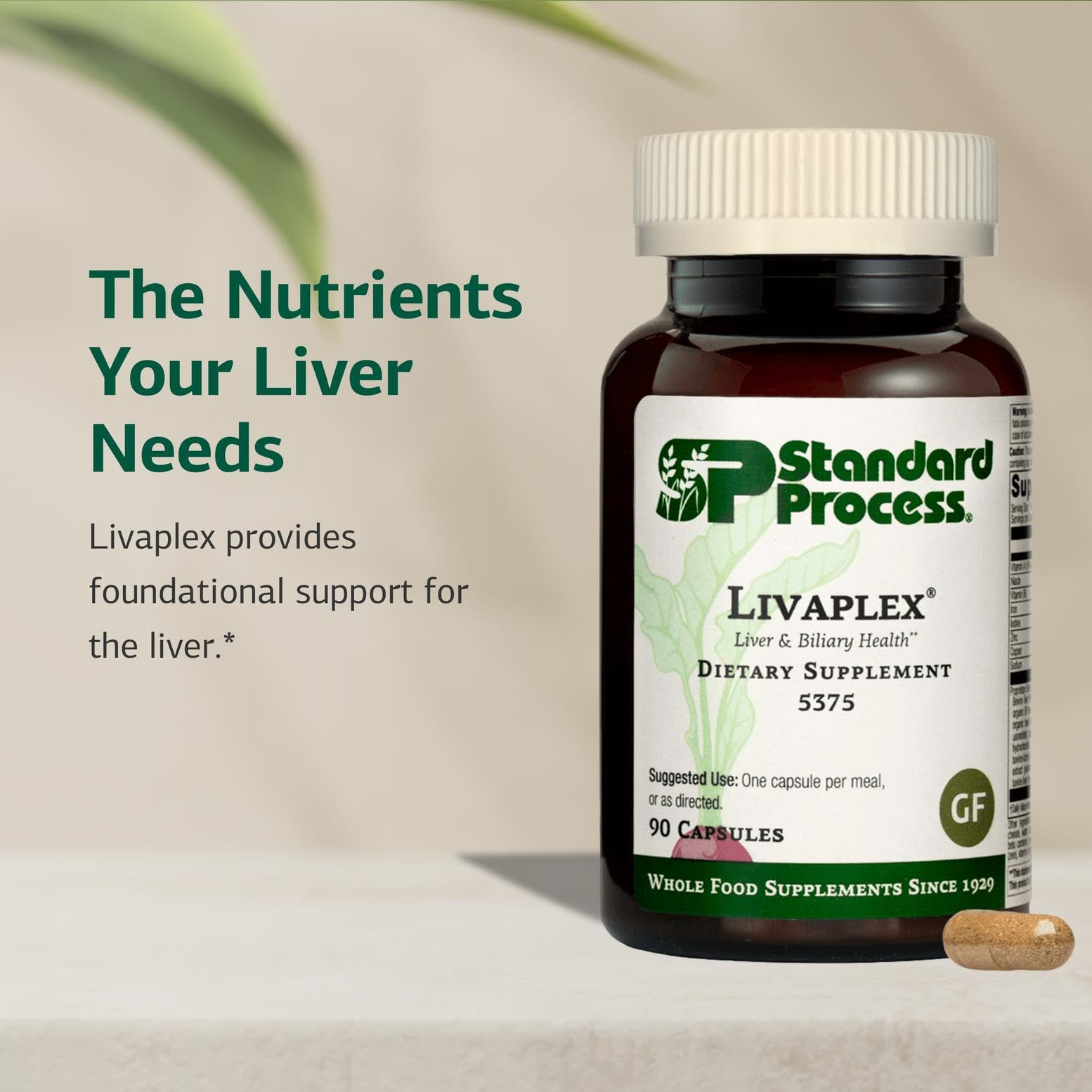 Livaplex bottle pour captures easy dosing for gut and liver health