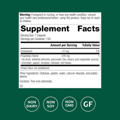 Standard Process Multizyme capsules closeup for daily meal-time support.
