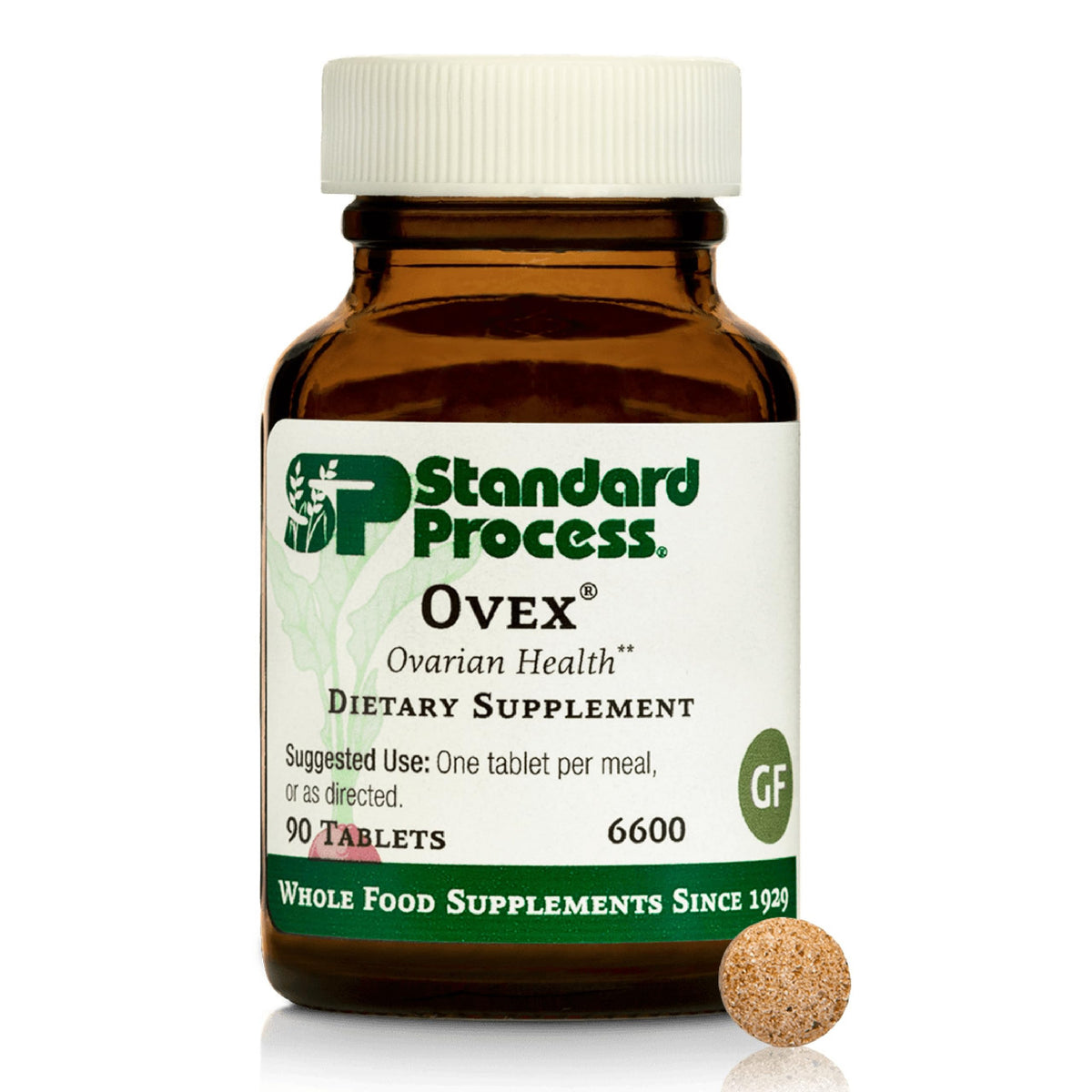 Standard Process Ovex bottle showing daily tablets for ongoing wellness.