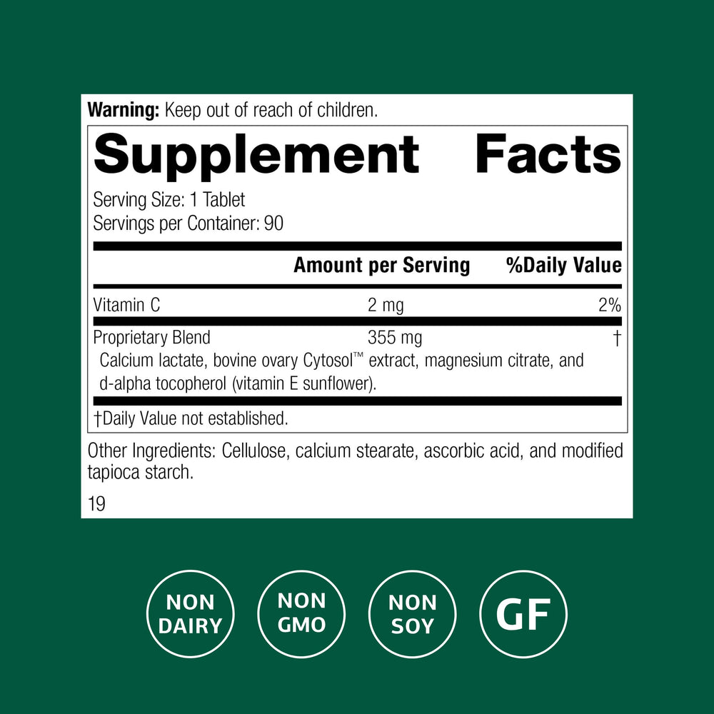 Standard Process Ovex tablets close-up, ready to support daily health routines.