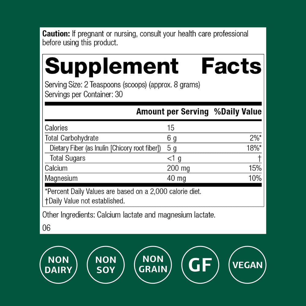 Standard Process Prebiotic Inulin bottle highlighting immune support in the gut