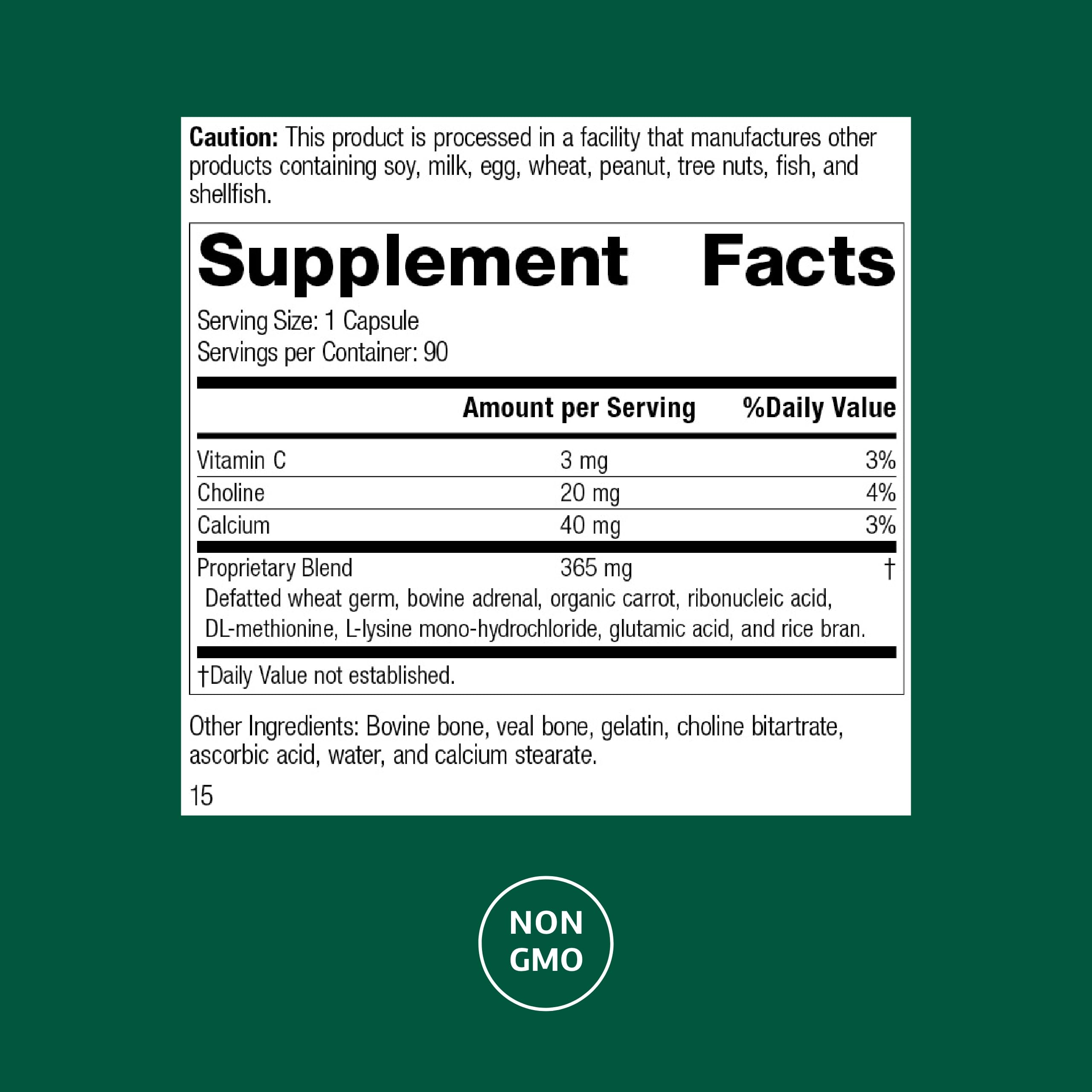 Standard Process Protefood capsules close-up highlighting protein metabolism support