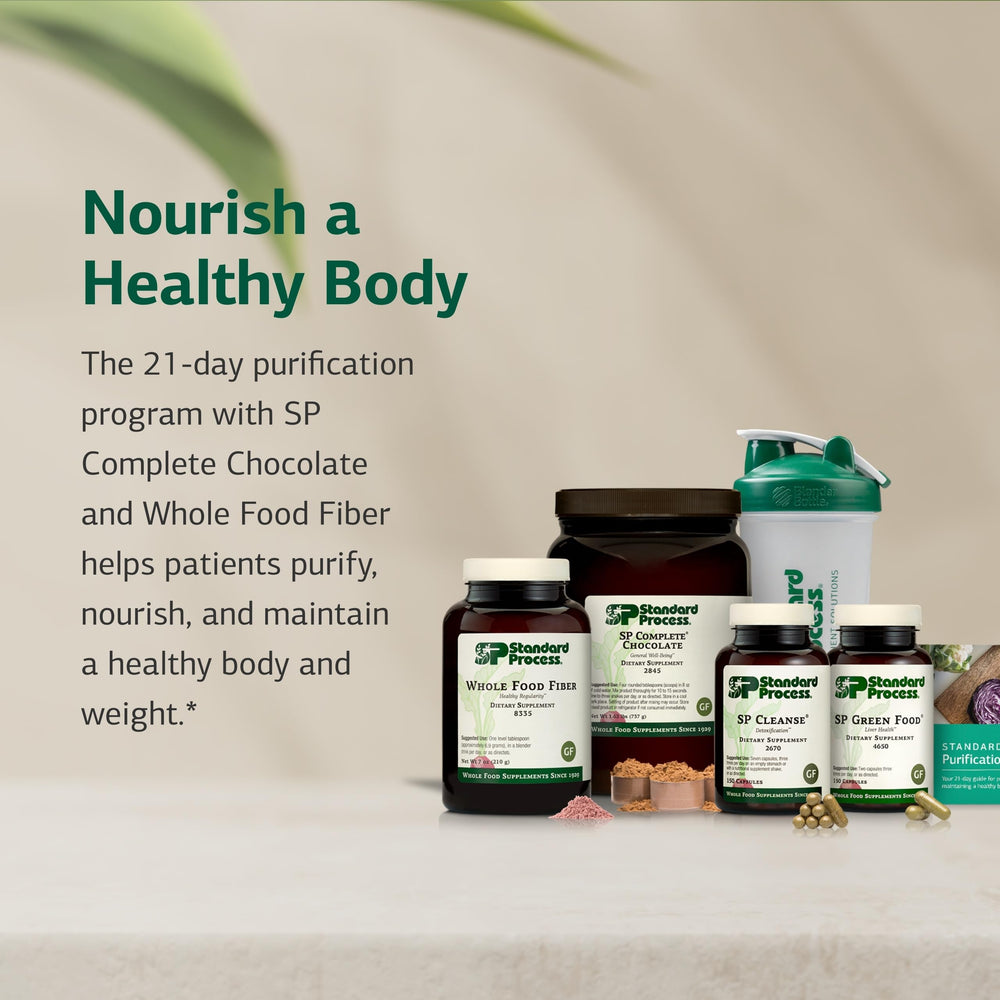 SP Green Food bottle from Standard Process Purification Kit emphasizing greens-based nourishment