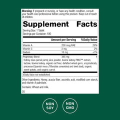 Standard Process Renafood bottle label emphasizes whole-food ingredients.