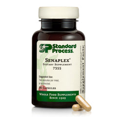 Standard Process Senaplex nervous system bottle supports daily wellness.