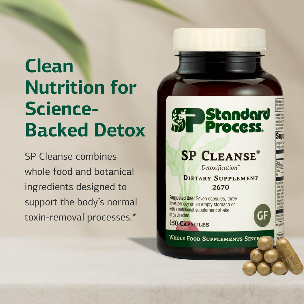 Standard Process SP Cleanse apple pectin ingredient close-up for digestive balance.