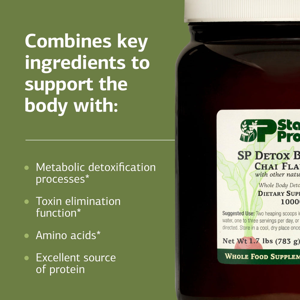Iron-rich SP Detox Balance Chai powder supporting daily wellness
