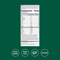 Close-up of SP Detox Balance label highlighting vegan and gluten-free attributes for dietary flexibility