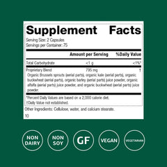 Standard Process SP Green Food capsules shown for liver and metabolism support.