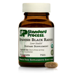 Standard Process Spanish Black Radish bottle front for daily liver and digestion support.