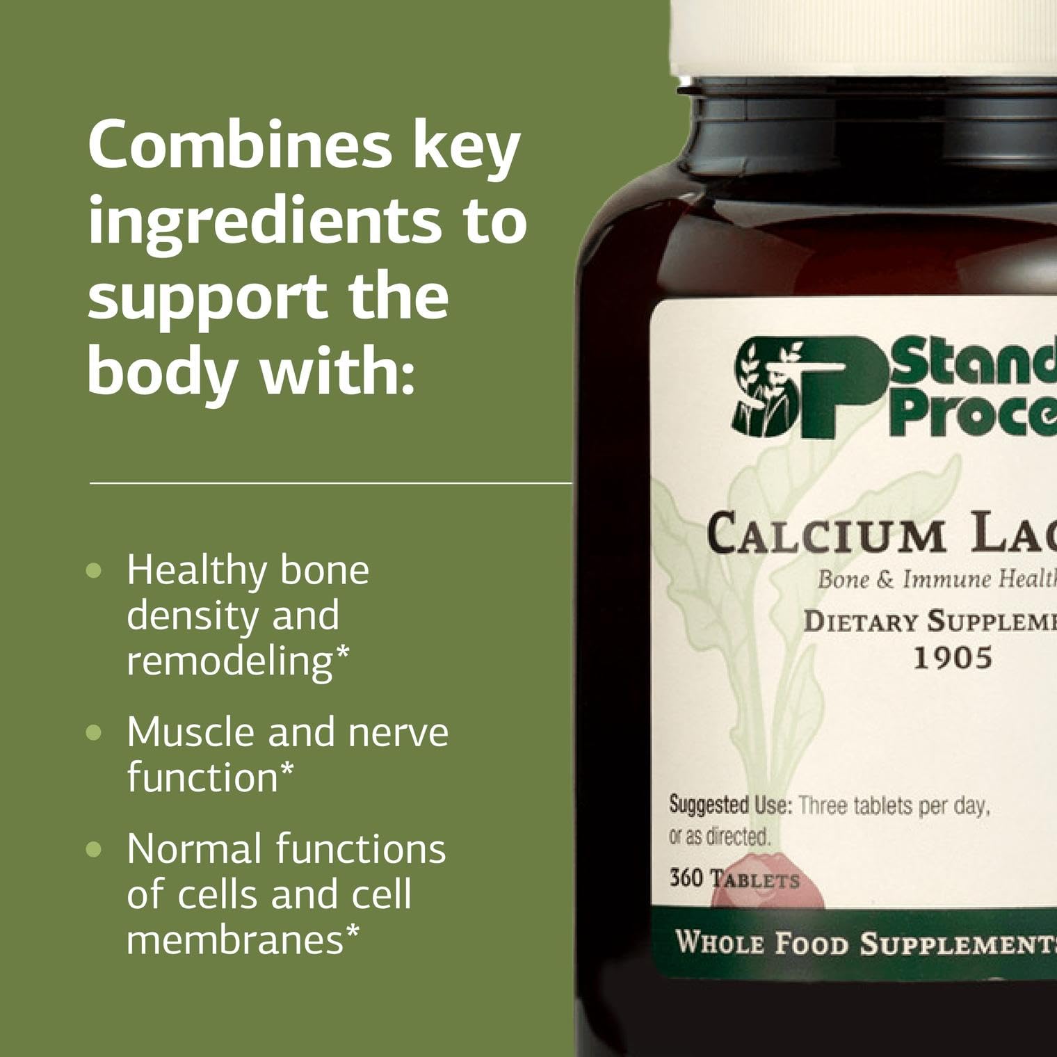 Standard Process vegan gluten-free packaging highlights dietary-friendly option.