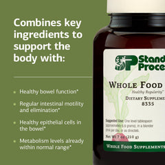 Standard Process Whole Food Fiber powder blends smoothly in a glass.