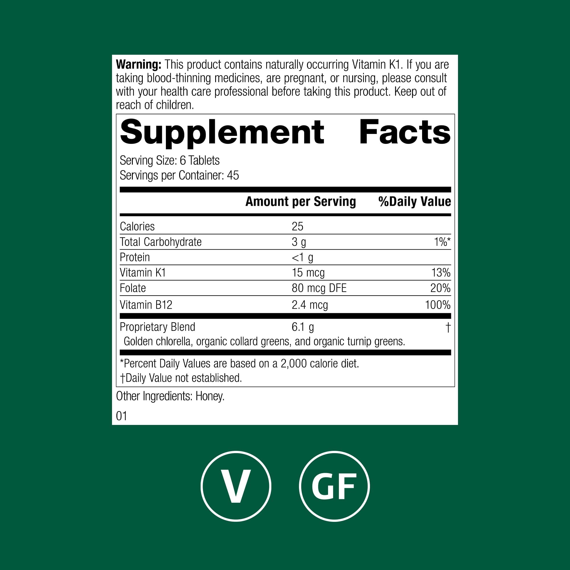 Standard Process Whole Food Folate capsules highlight natural folate sources without synthetic folic acid.