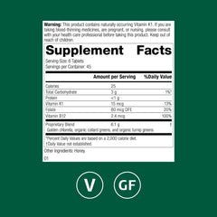Standard Process Whole Food Folate capsules highlight natural folate sources without synthetic folic acid.
