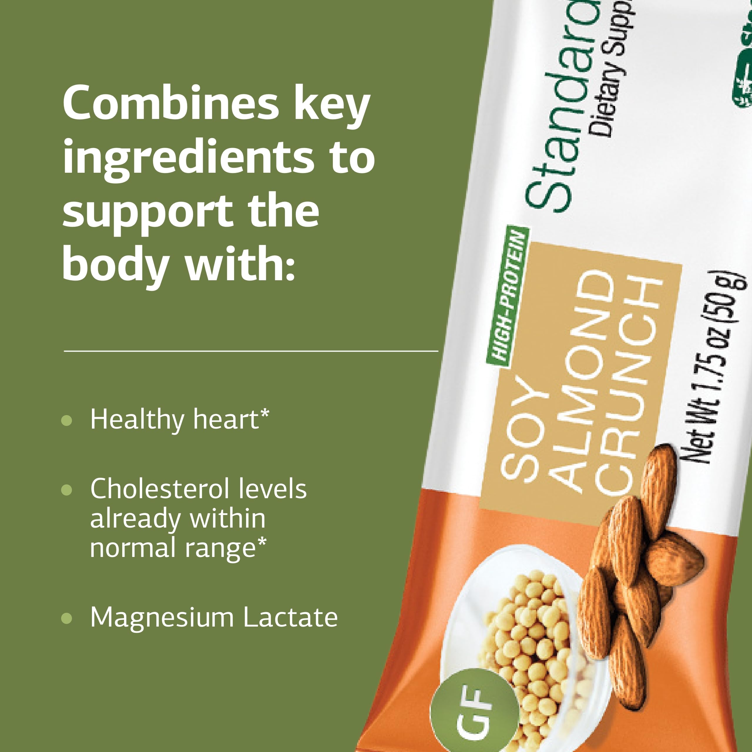 Standard Process StandardBar Soy Almond Crunch served with coffee for a versatile snack