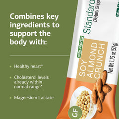 Standard Process StandardBar Soy Almond Crunch served with coffee for a versatile snack