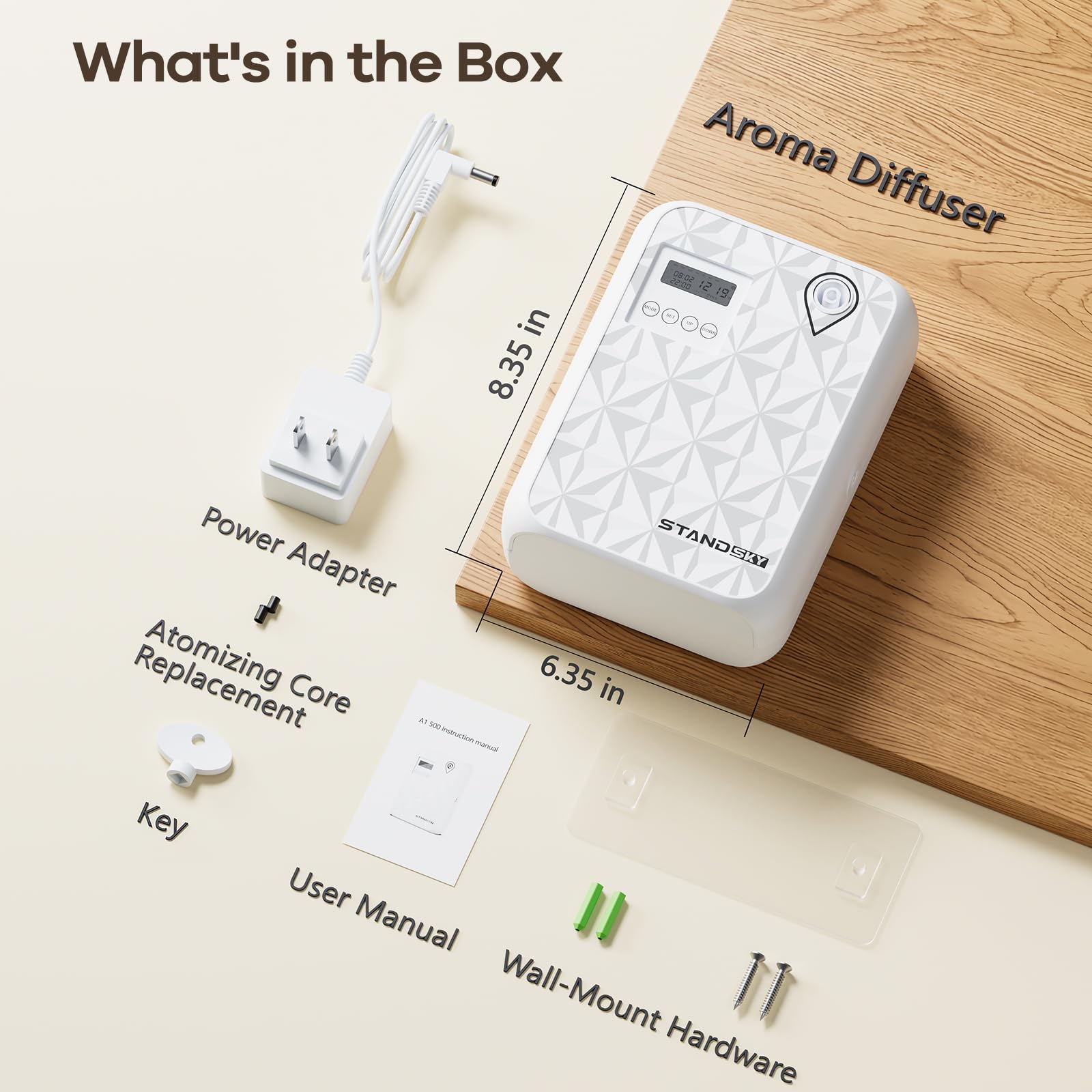 Elegant white StandSky diffuser design complements modern interiors