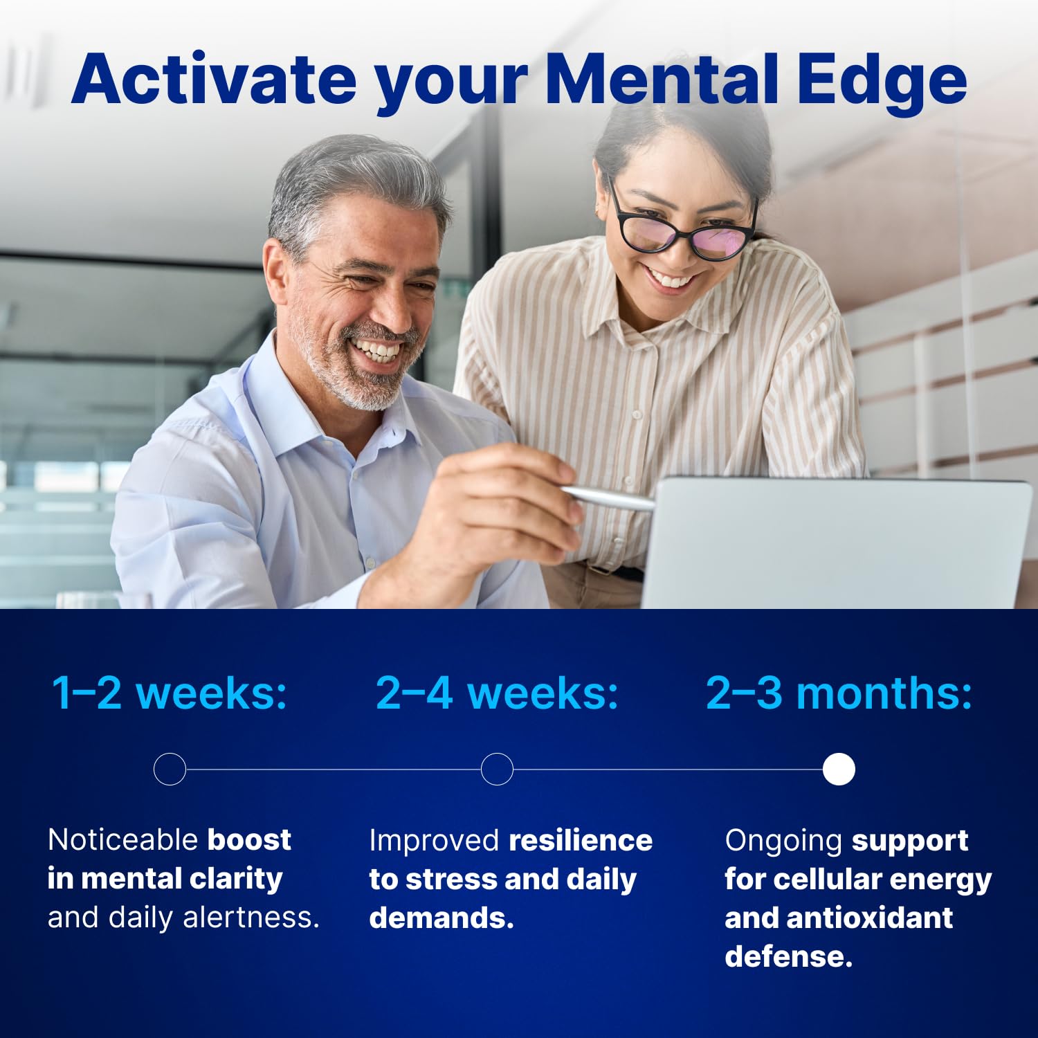 Blue capsules hint at a distinct memory-support lifestyle.
