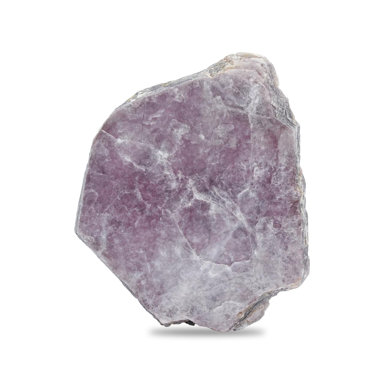 Starborn Lepidolite mica crystal small with lilac glow, ideal for decorative meditation spaces.