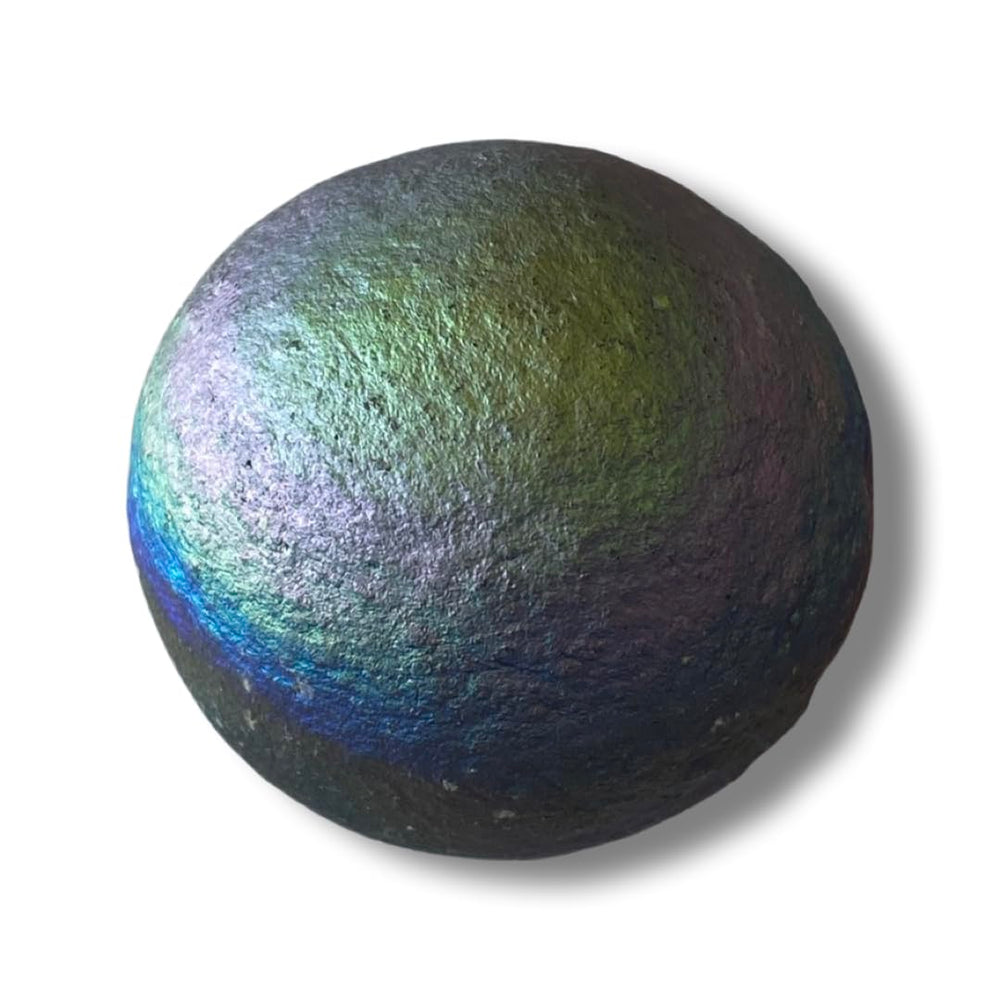 Starborn Rainbow Chalcedony Unicorn Poop nodule with rainbow luster for meditation displays