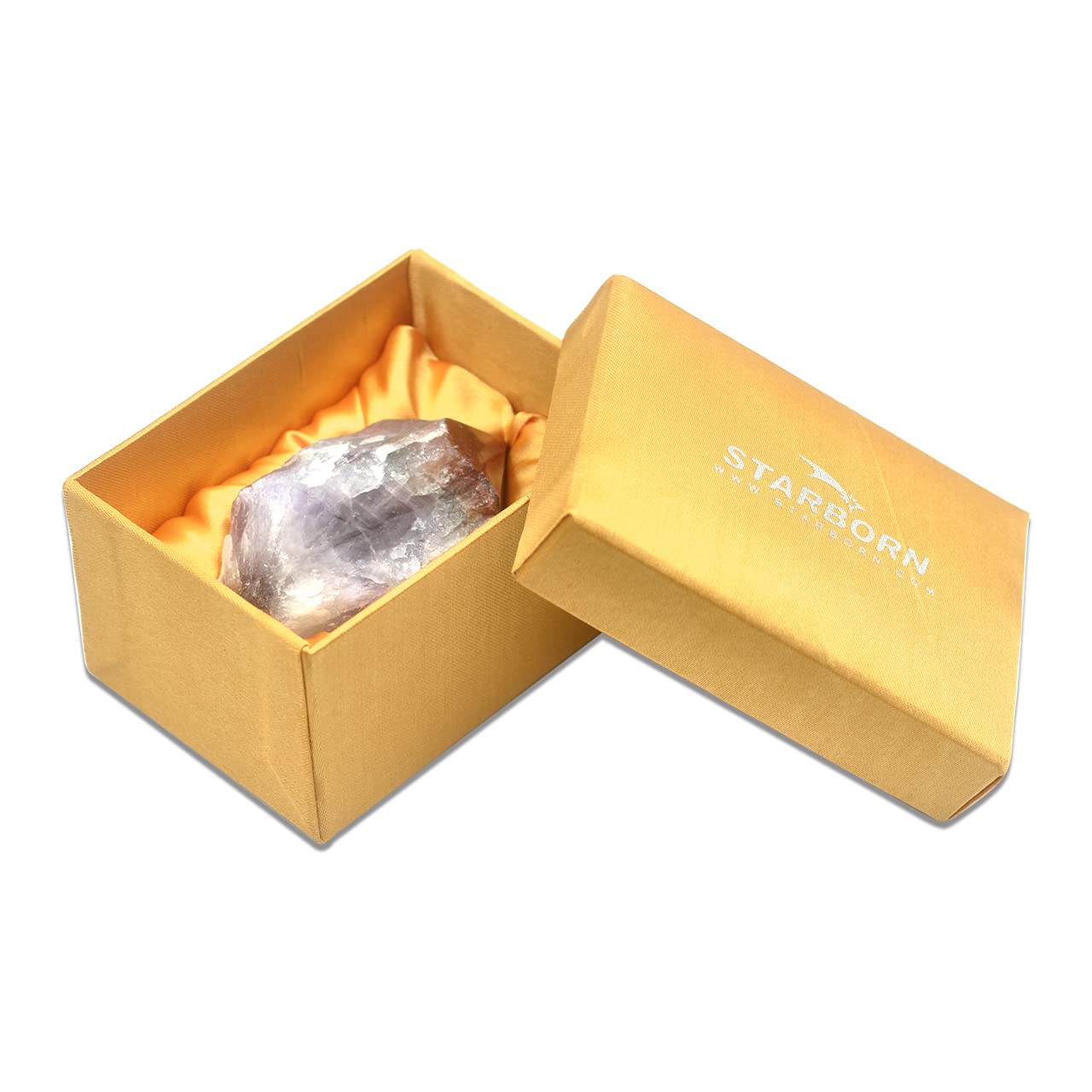 Starborn Super Seven crystal wrapped for gifting or collection.