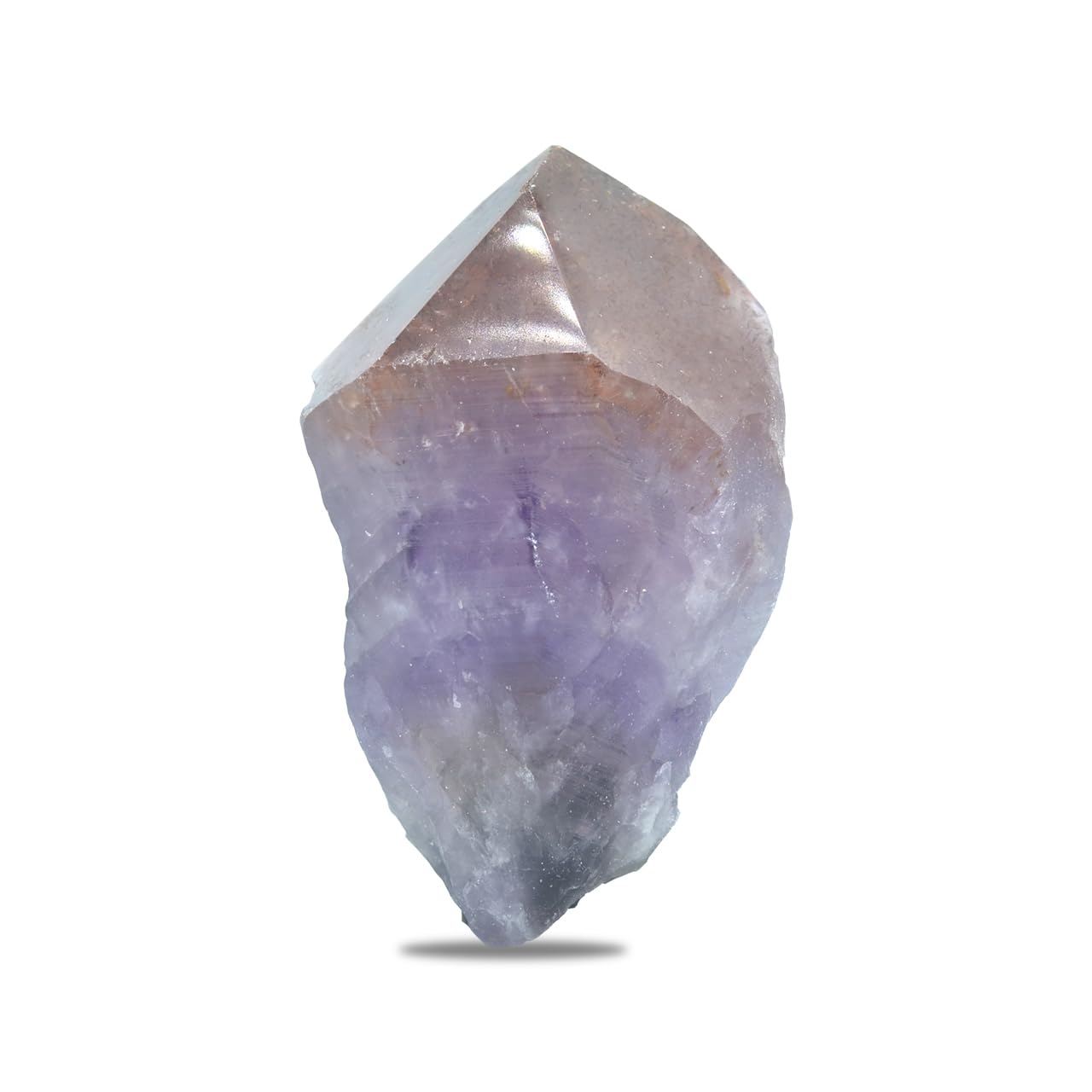 Starborn Super Seven rough-cut crystal in collector tray for display.