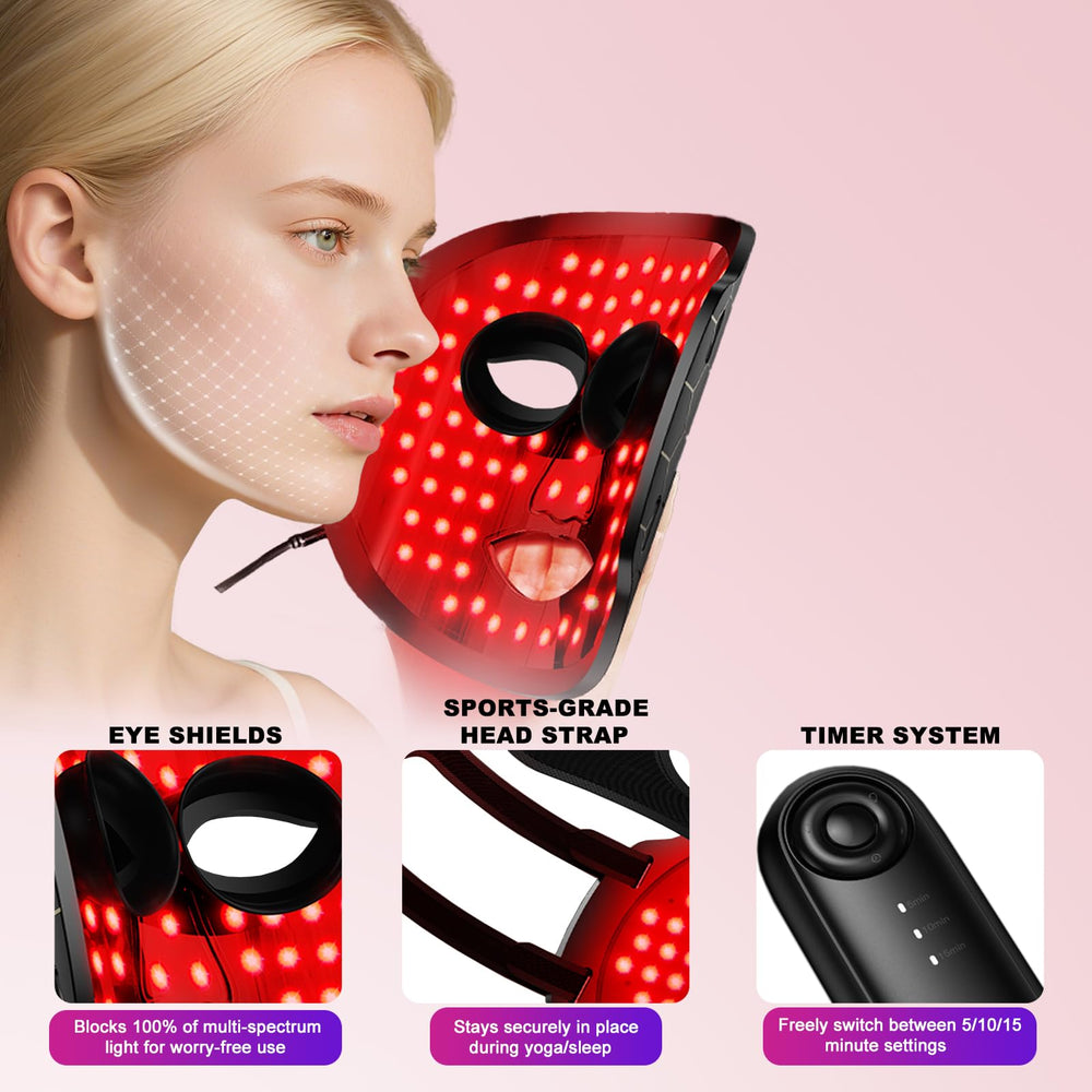 Starkik red light mask seven-color modes for versatile skincare.
