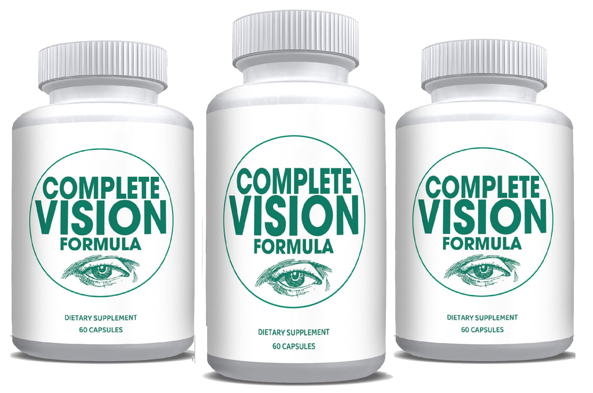 StarPass Labs Complete Vision bottle front view showing daily eye health support