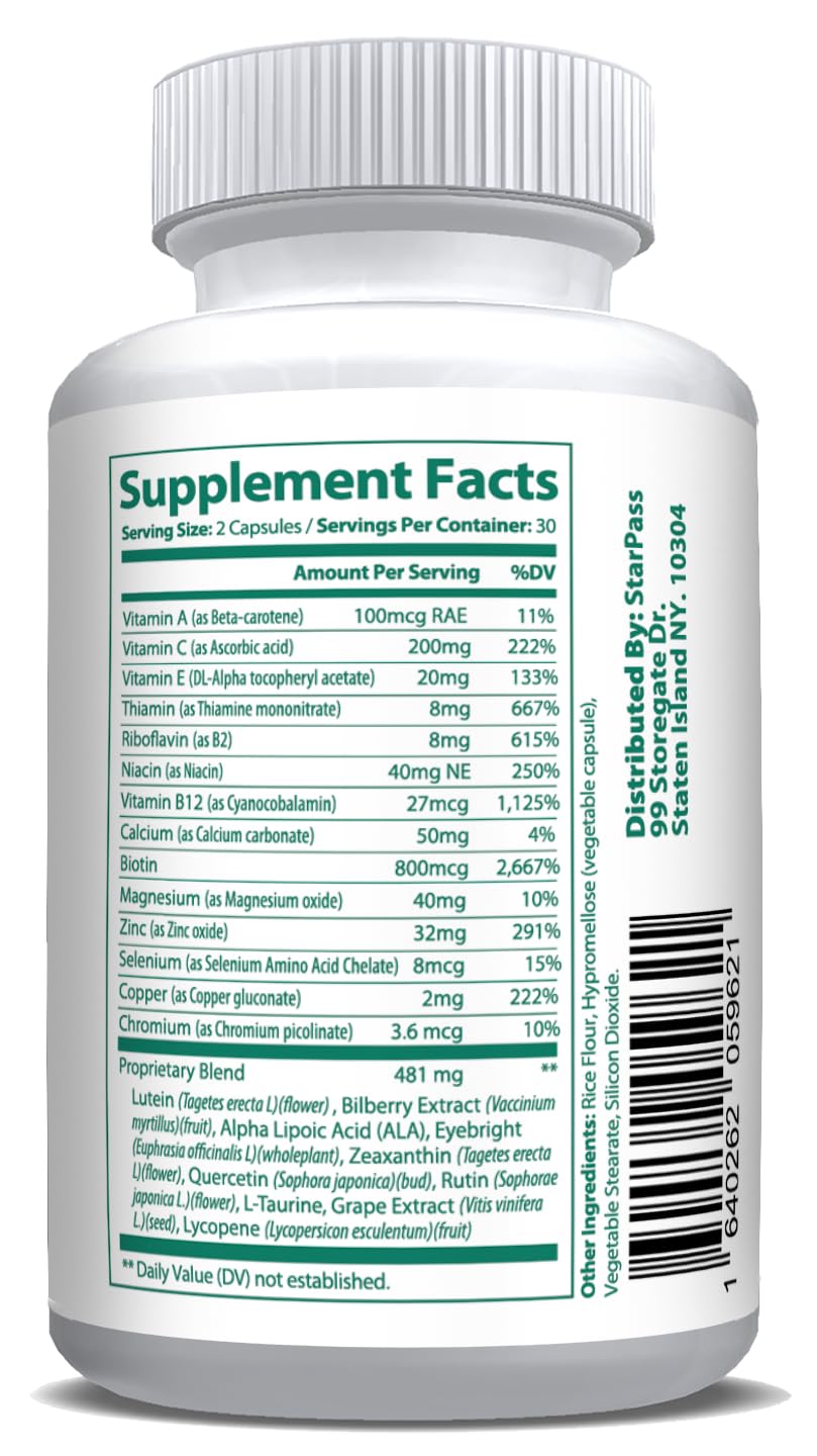 StarPass Labs lycopene resveratrol ingredients showcase rich vision support