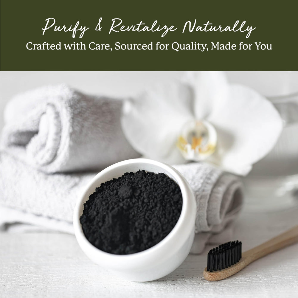 Starwest Botanicals Activated Charcoal cleaning powder ready for stain removal tasks.