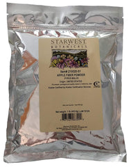 Starwest Botanicals Apple Fiber Powder bottle for adding fiber to smoothies, baking, or cereals
