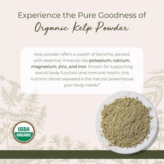 Starwest Botanicals kelp powder featuring Ascophyllum nodosum for mineral-rich cooking.