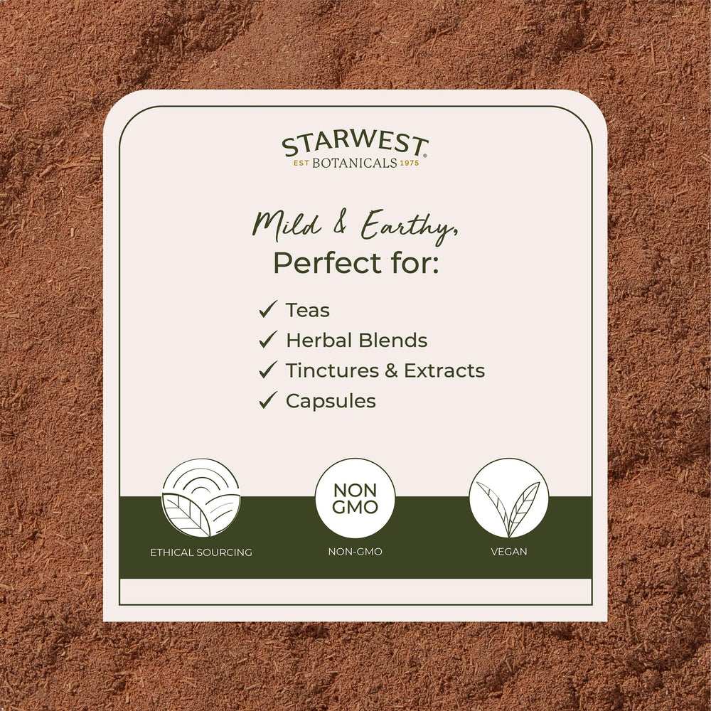 Starwest Botanicals Cat's Claw Bark Powder added to a smoothie for earthy depth