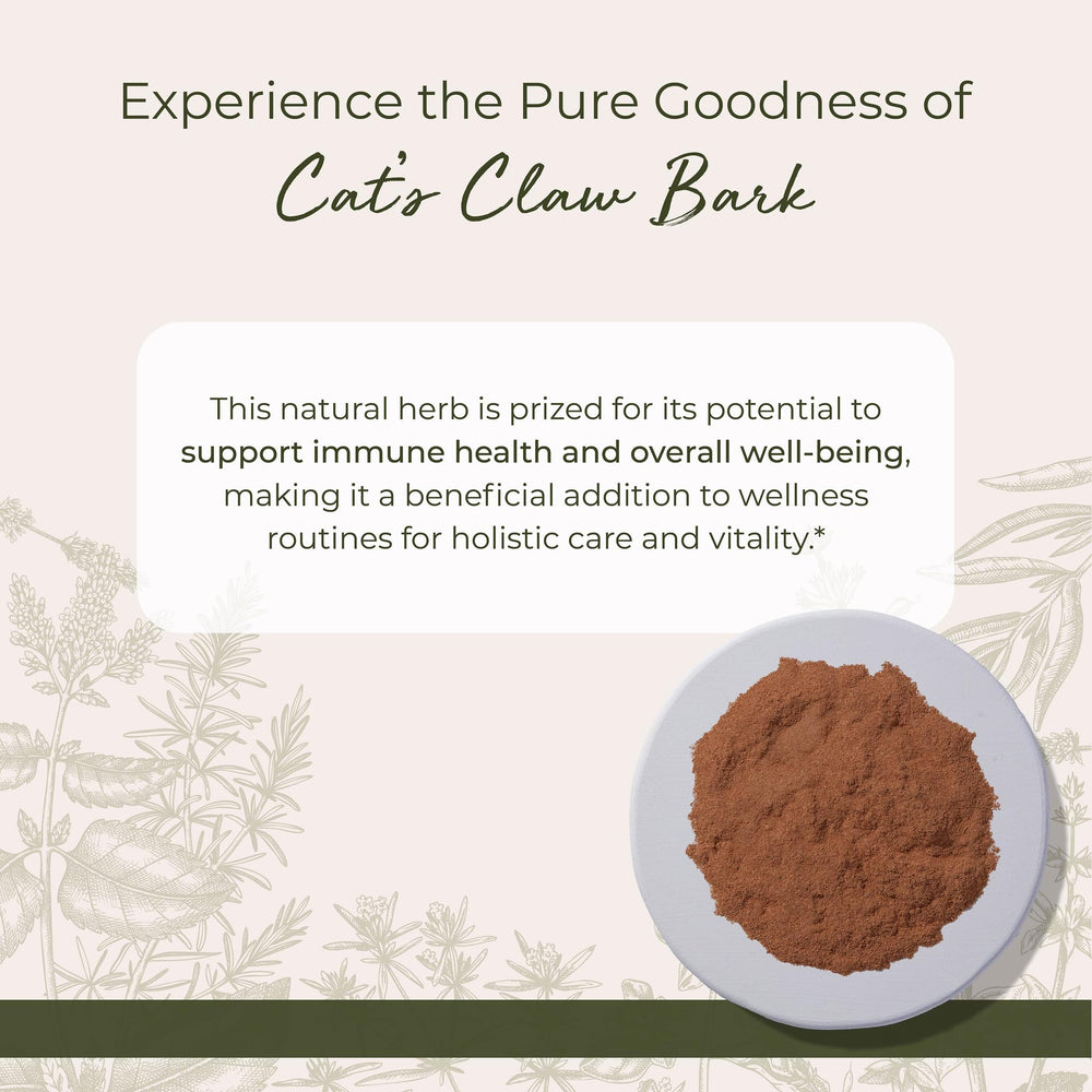 Starwest Botanicals Cat's Claw Bark Powder measured for a tea blend