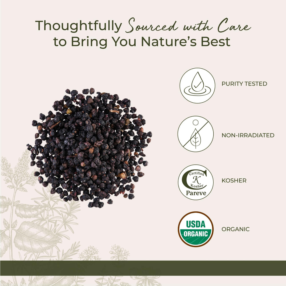 Starwest Botanicals elderberries for tea infusions and blends