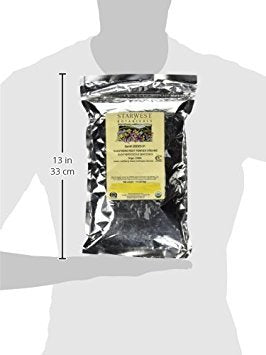 Starwest Botanicals Eleuthero root powder with spoon, easy to measure for smoothies