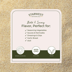 Close-up of garlic granules texture ideal for quick seasoning and soups