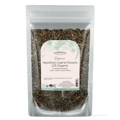Starwest Botanicals Hawthorn leaves and flowers dried for fragrant tea blends