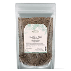 Starwest Botanicals Kava Kava root powder bottle for traditional relaxation
