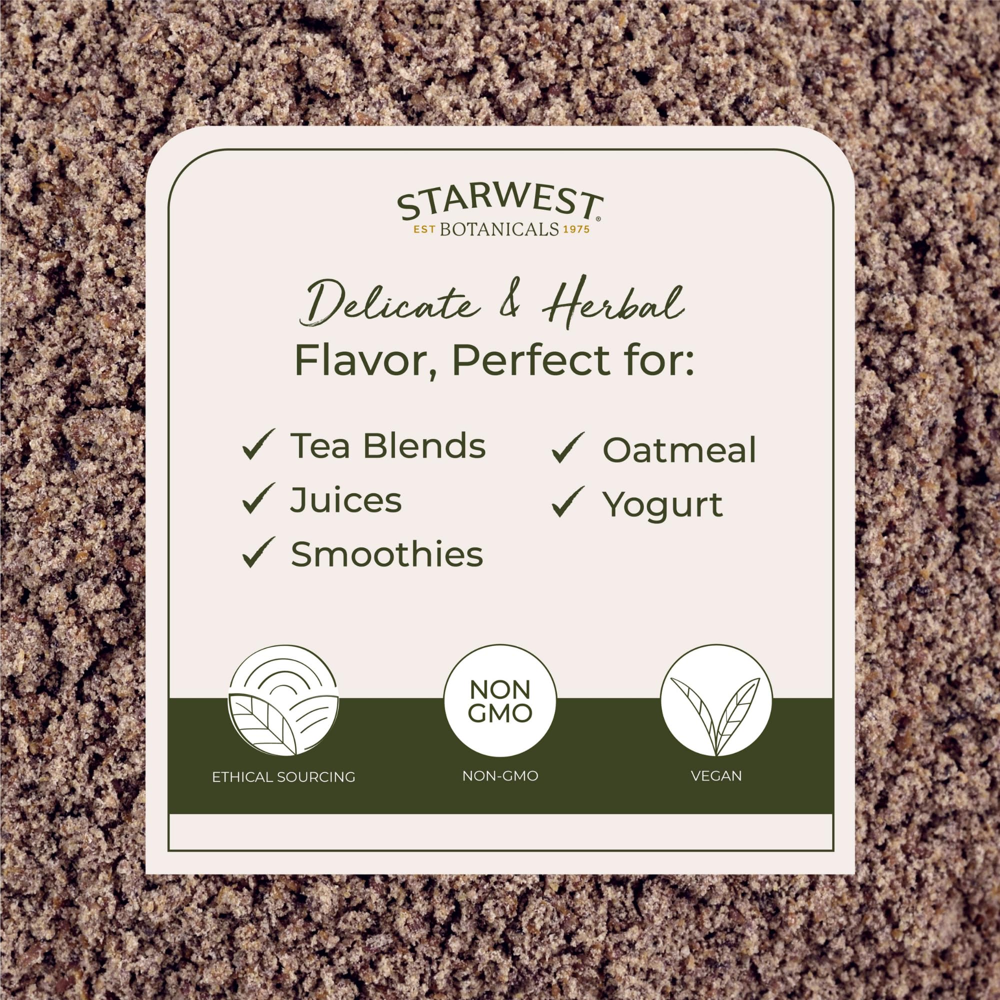 Starwest Botanicals milk thistle powder blends smoothly into juices and yogurt bowls.