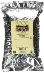 Starwest Botanicals Olive Leaf Cut and Sifted bottle supports herbal infusions.