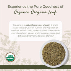 Starwest Botanicals oregano close-up of dried leaves suitable for seasoning sauces.