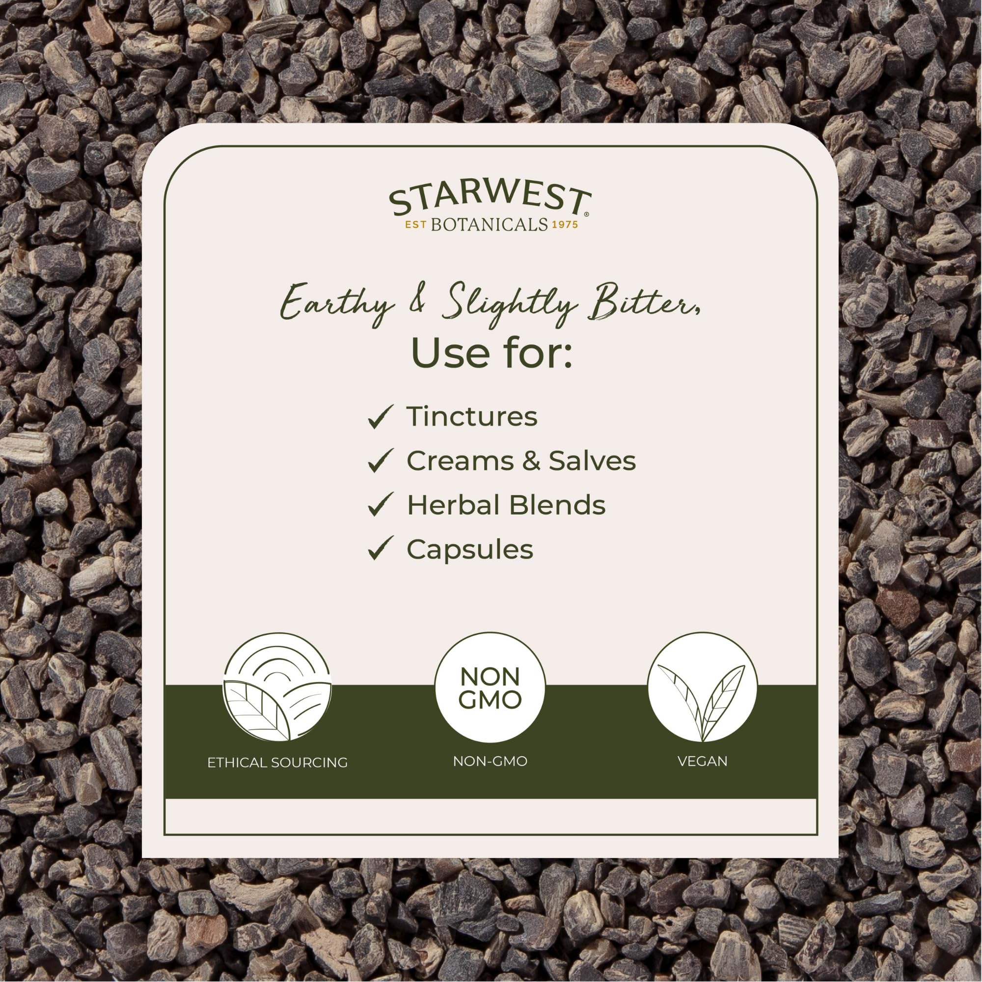 Organic certification seal highlights kosher, non-GMO sourcing for shoppers.