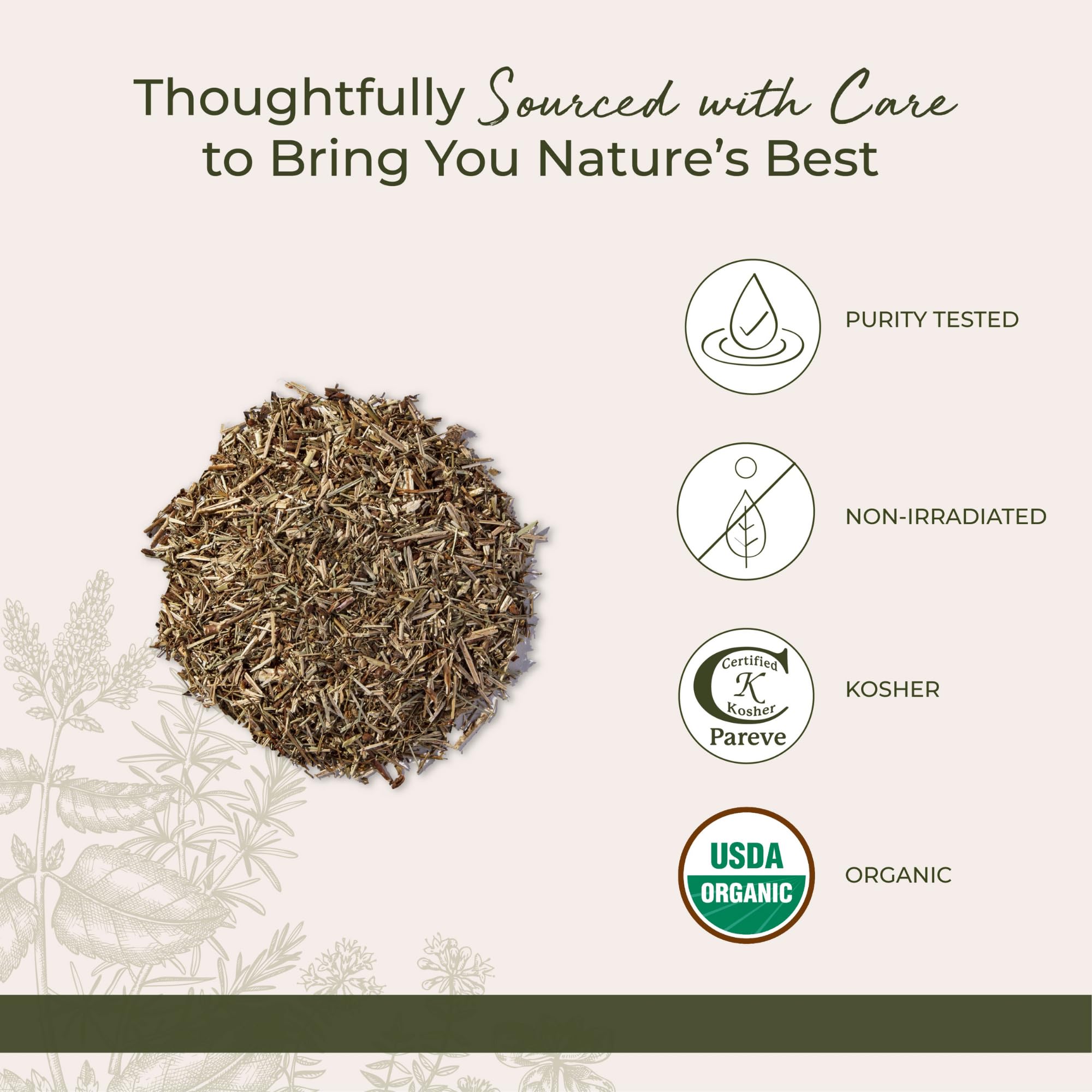 Starwest Botanicals Organic Kosher seal indicating certified quality.