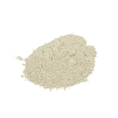 Close-up of Starwest Bentonite clay powder texture and purity.