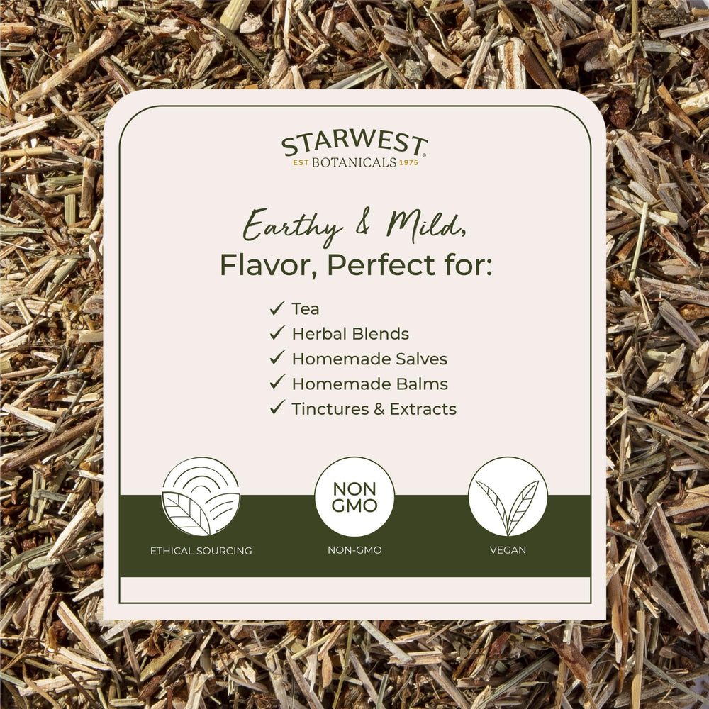 Starwest Botanicals St John's Wort resealable bag preserves freshness